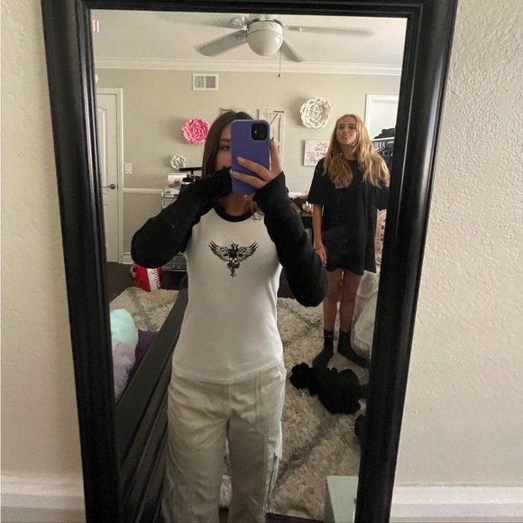 abercrombie & fitch cream cargo pants - Picture 5 of 6